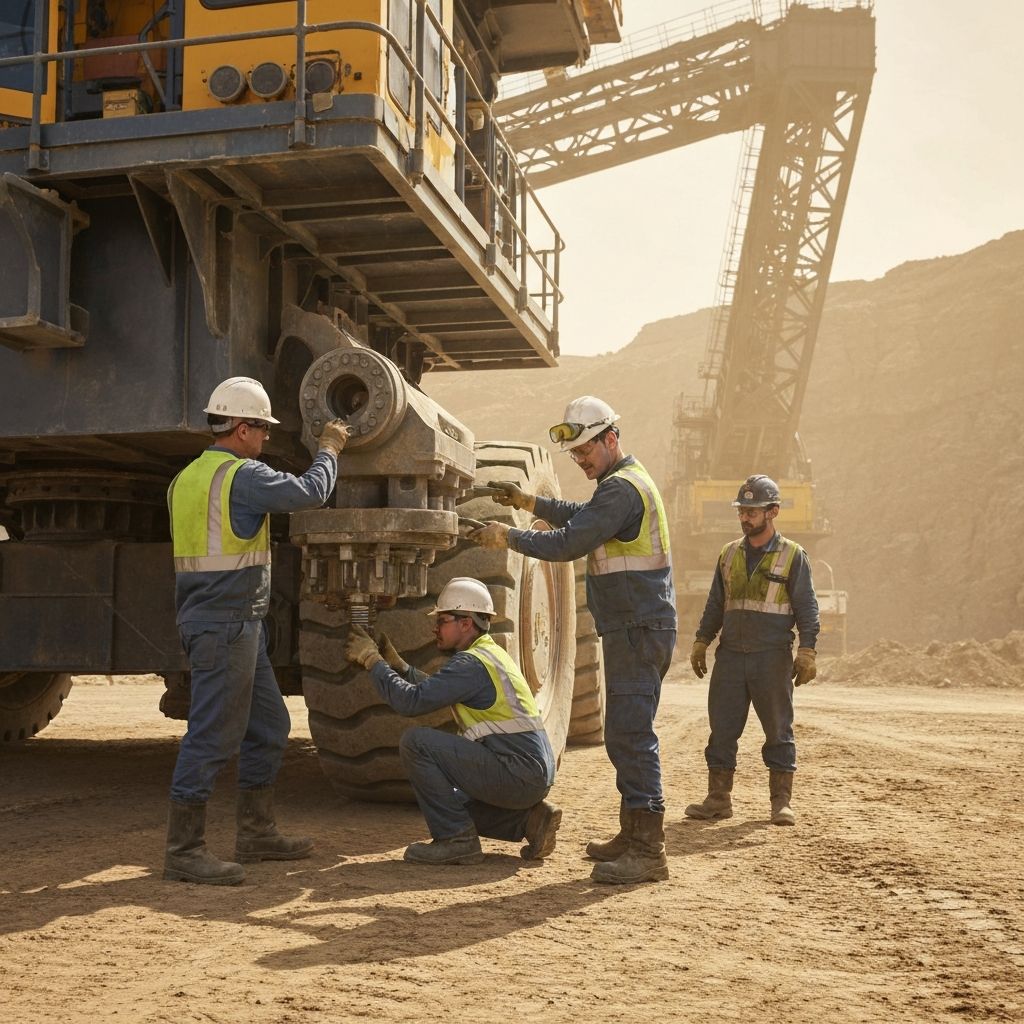 Equipo tecnico de DOSP en zona de trabajo industrial